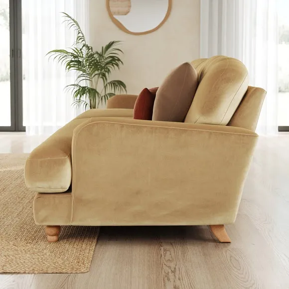 Martha Vintage Velvet 4 Seater Sofa 2
