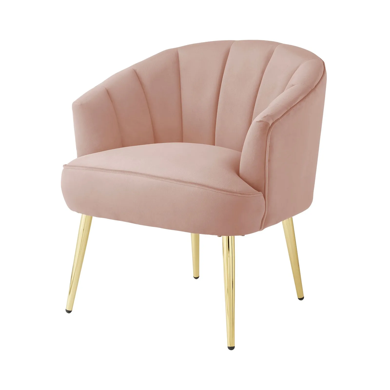 GFW Pettine Velvet Accent Chair in Pink 3