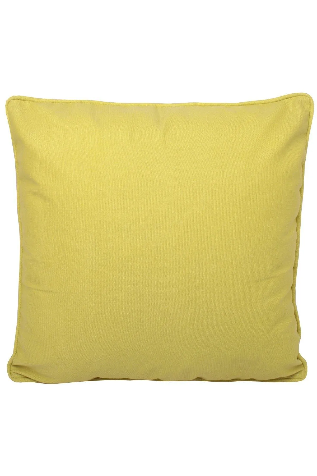 Fusion 'Plain Dye' Water & UV Resistant Filled Cushion in Mustard 1