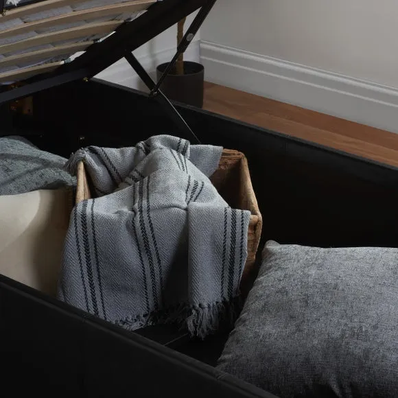 Berlin Ottoman Bed Frame, Faux Leather 6
