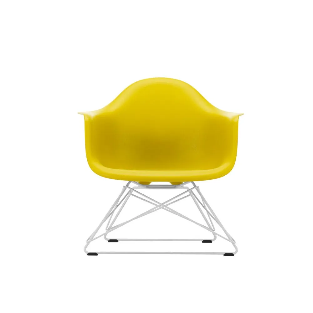 Vitra Eames LAR Chair Mustard White Powder Coated Wire Base With Cross Struts 1