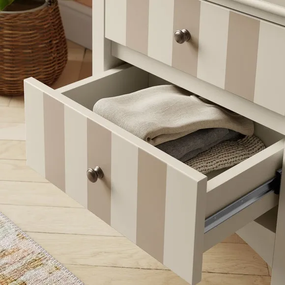 Beatrice Wide 2 Drawer Bedside Table 3