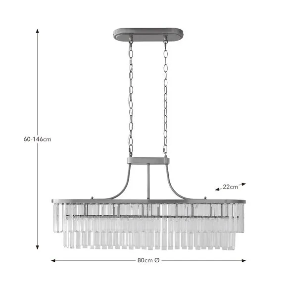 Audra 5 Light Adjustable Diner Ceiling Light 6