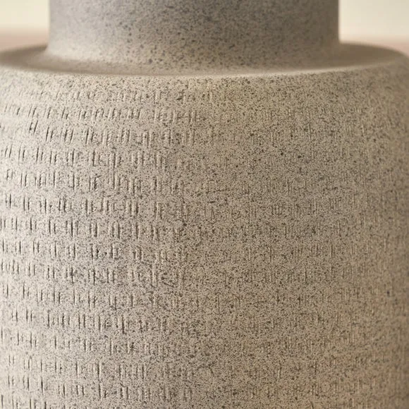 Pacific Lifestyle Raj Hammered Metal Urn Shaped Lamp Base and Lino Linen Lampshade 2