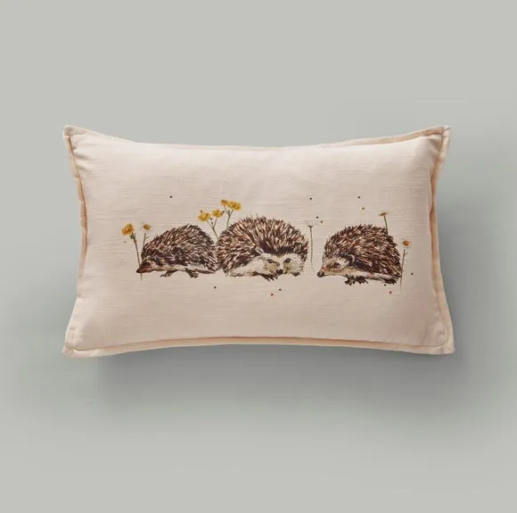 Hedgehog Cotton Rectangle Cushion 2