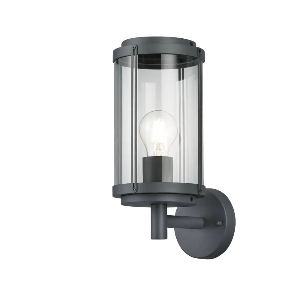 Netlighting Tanaro Vintage Outdoor Wall Lantern Anthracite IP44 UK Stock in Black
