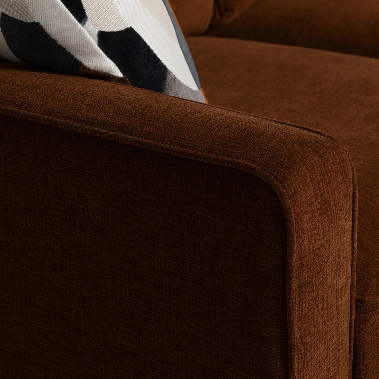 Finnick 2 Seater Sofabed Deluxe (Memory Foam), Brown | Barker & Stonehouse 4