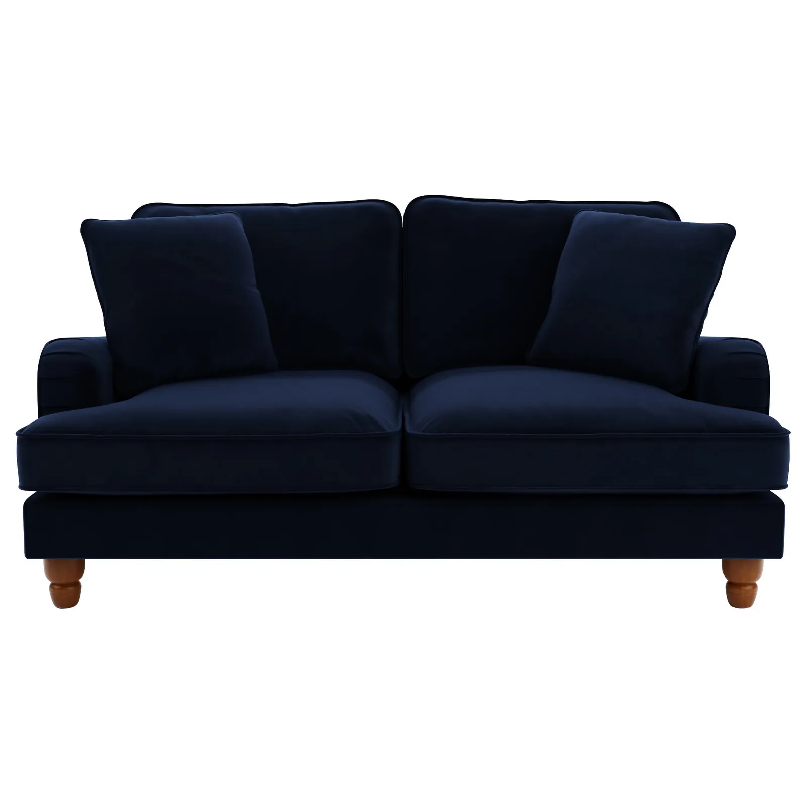 Beatrice Velvet 2 Seater Sofa Navy Blue