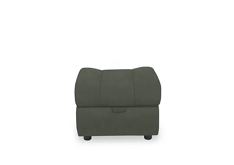 Aero Fabric Storage Footstool - Manhattan Pine
