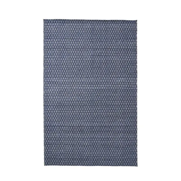 Ikat Denim Indoor Outdoor Rug 5