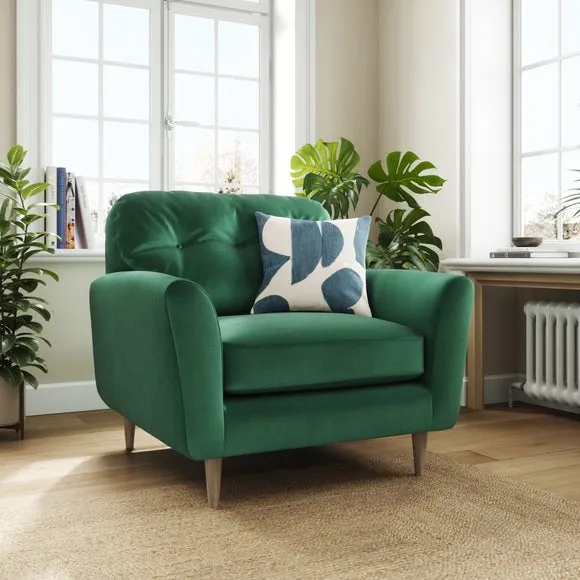 Sven Opulent Velvet Snuggle Chair 1