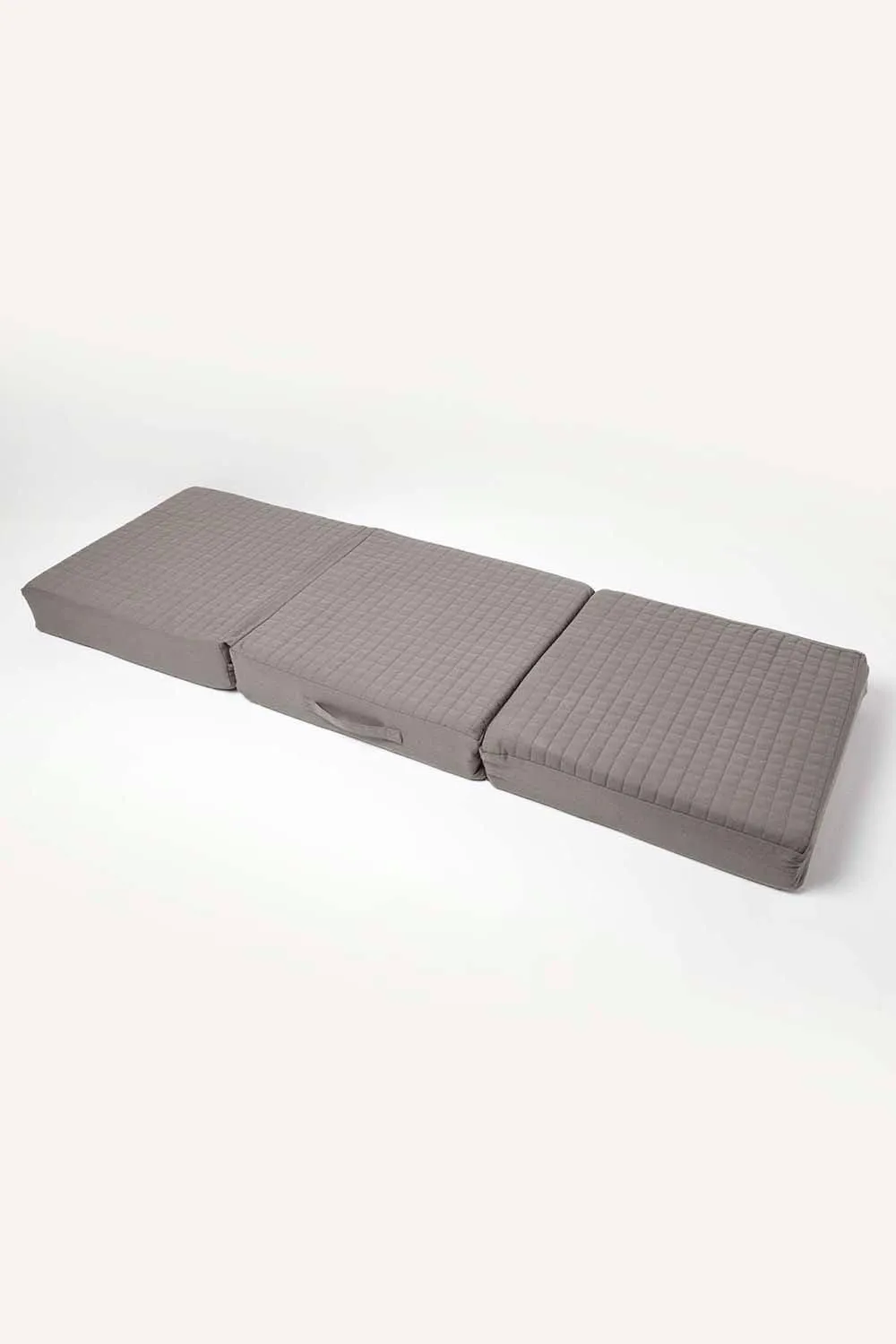 Homescapes Cotton Orthopaedic Foam 3 Seater Booster Cushion in Charcoal 3