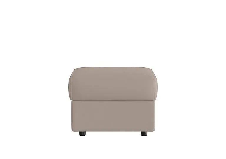 Vito Leather Storage Footstool