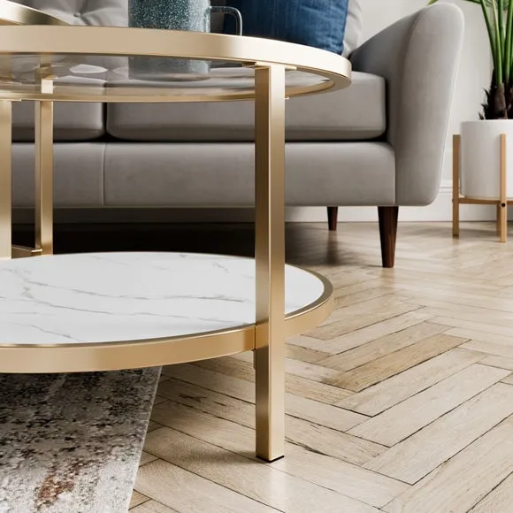 Sofia Faux Marble Nest of Coffee Tables 5