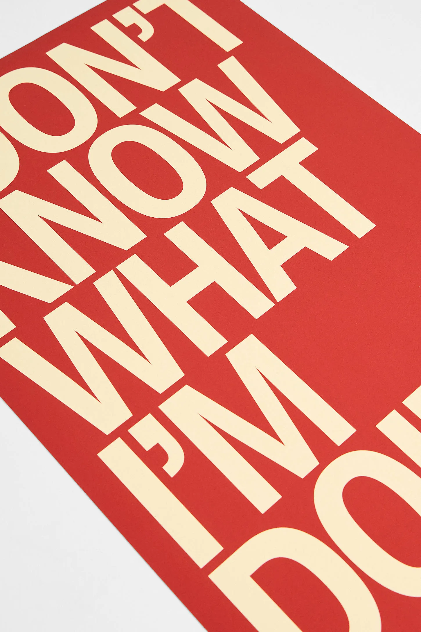 I Don't Know What I'm Doing 30x40cm Wall Art Print - Orange A3 2