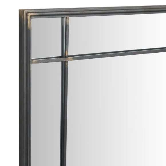 Antique Bronze Metal Square Wall Mirror 3