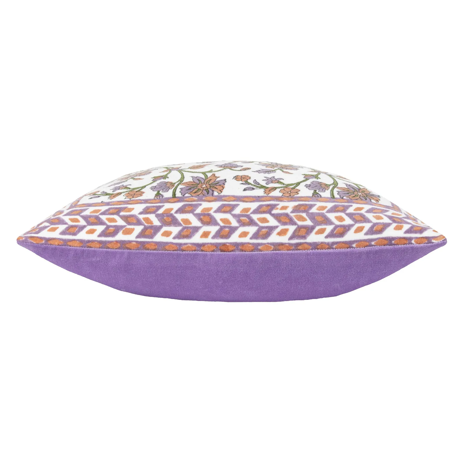 Paoletti Mentera 100% Cotton Floral Cushion in Lilac 4