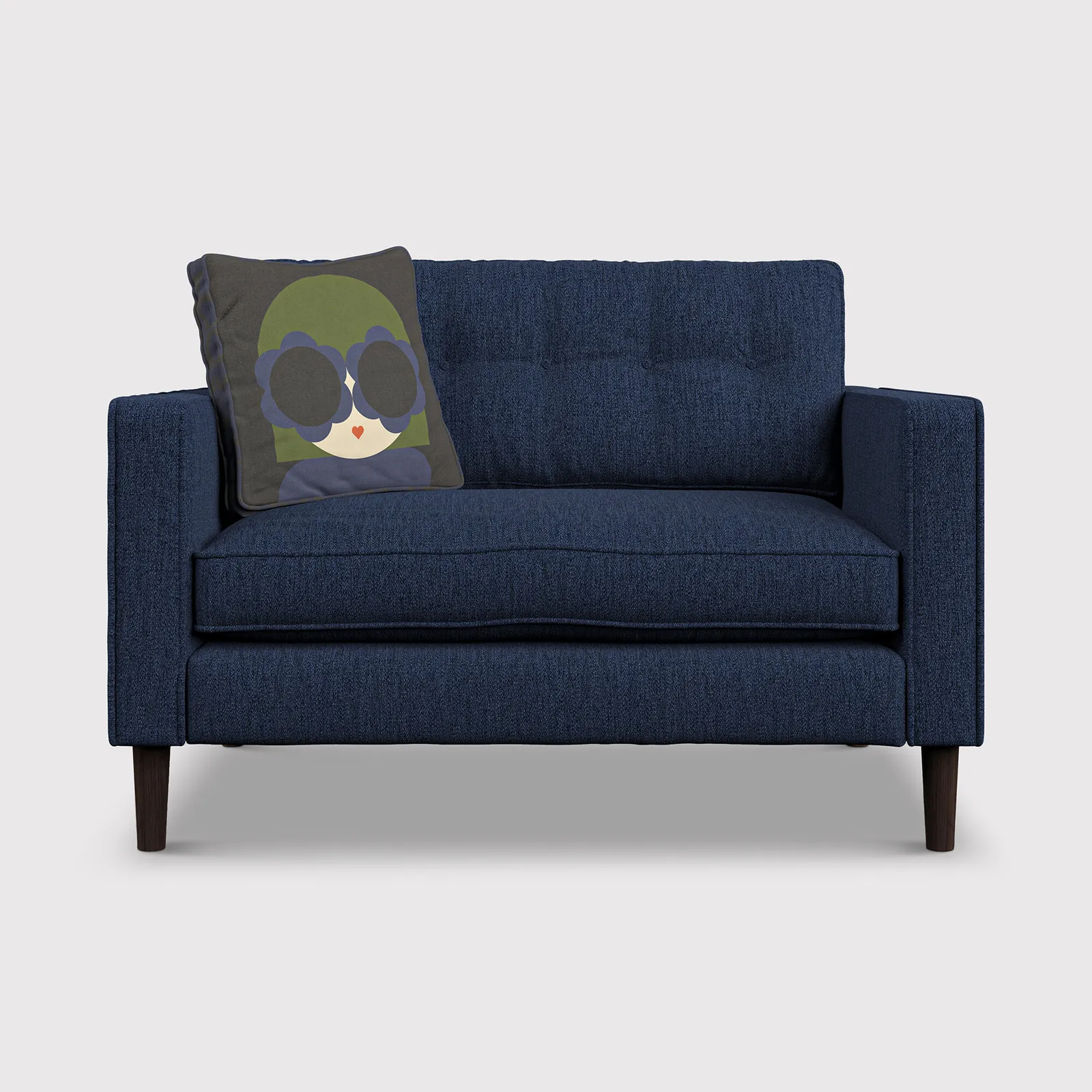 Orla Kiely Ebben Snuggler, Navy Fabric | Barker & Stonehouse