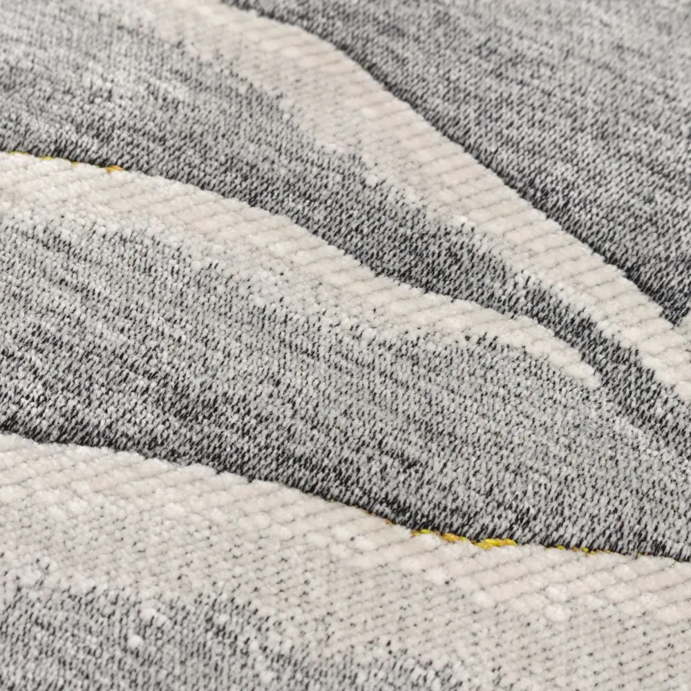 Paoletti Stratus Chenille Jacquard Cushion in Grey 4