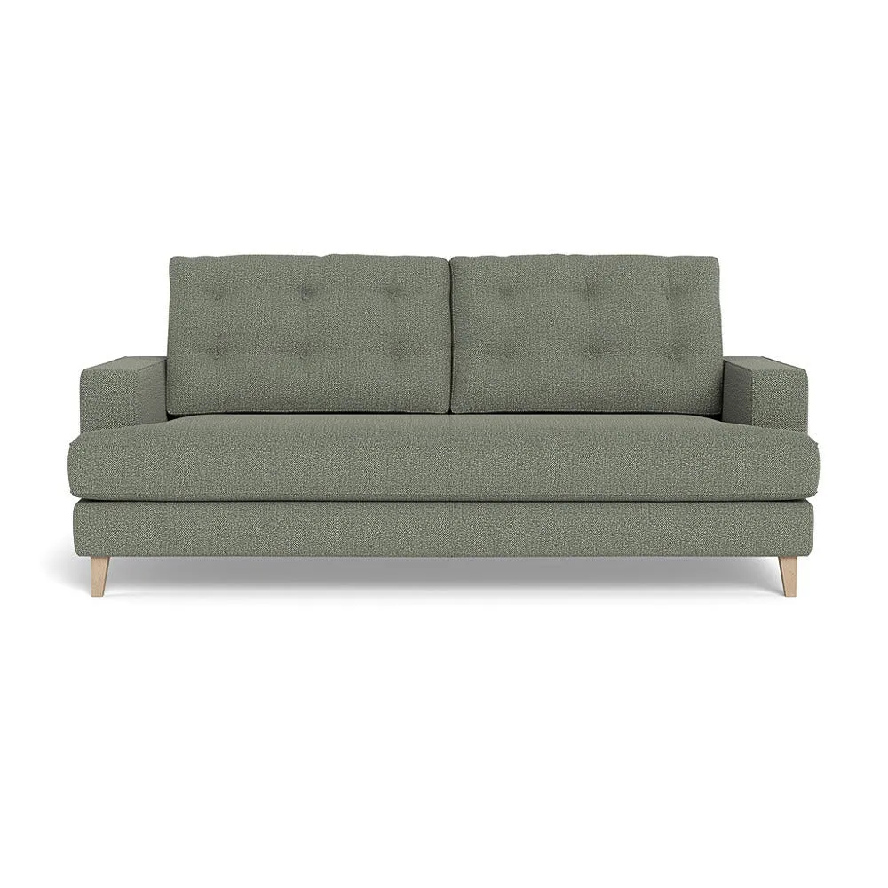 Heal's Mistral 3 Seater Sofa Boucle Tweed Lapis Natural Beech Feet 1