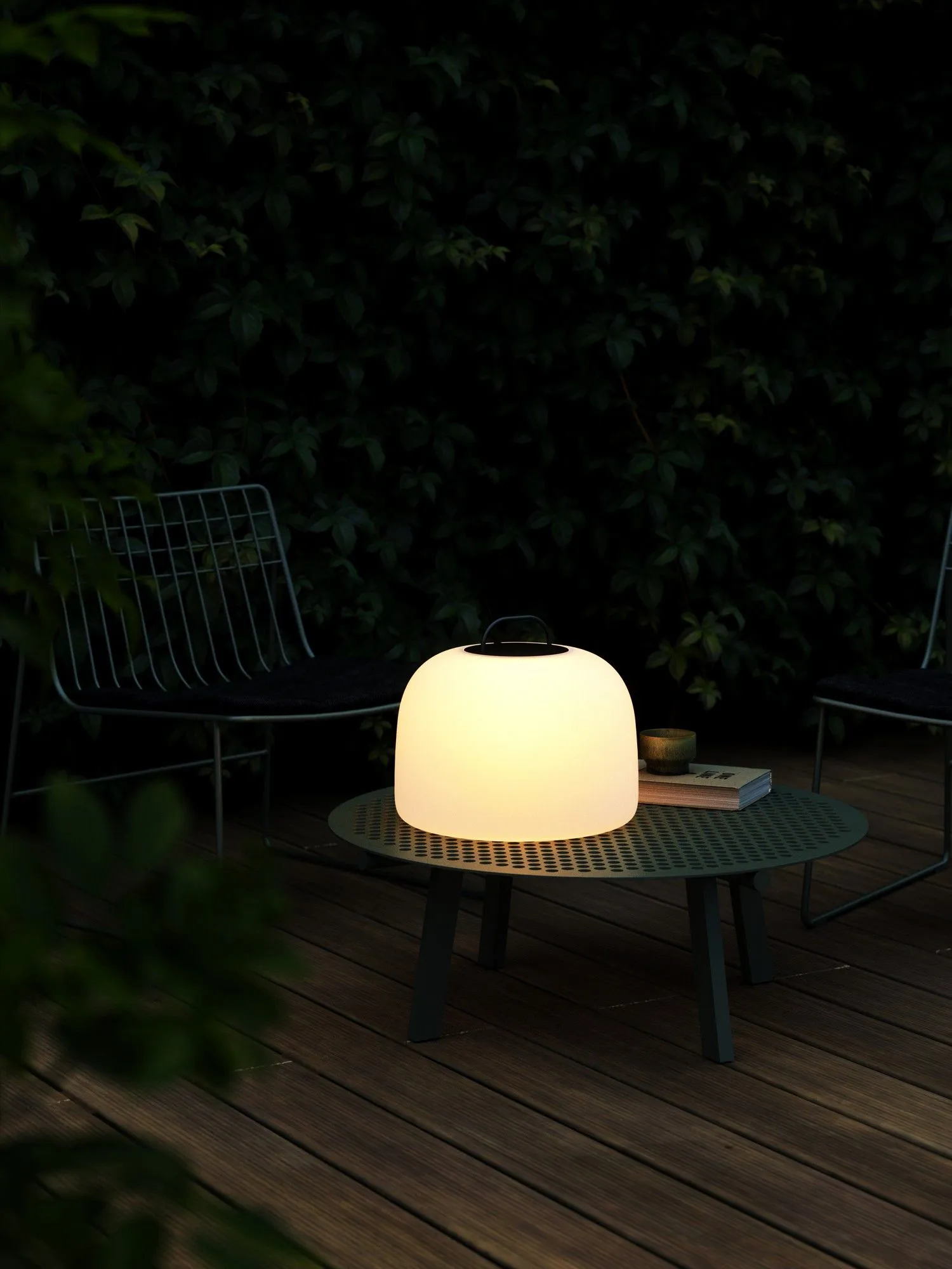 Nordlux Kettle Outdoor Portable Light White Black Garden LED IP65 3StepDim 5