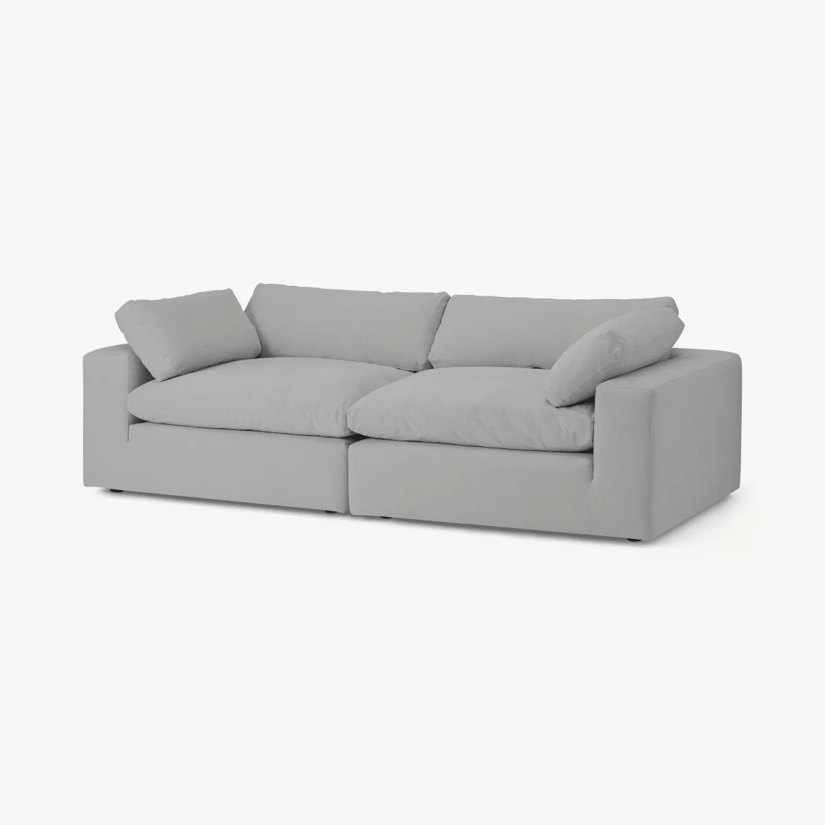 Samona 4 Seater Sofa, Mineral Cotton & Linen Mix