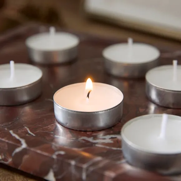 Pack of 24 Unscented White Tealights