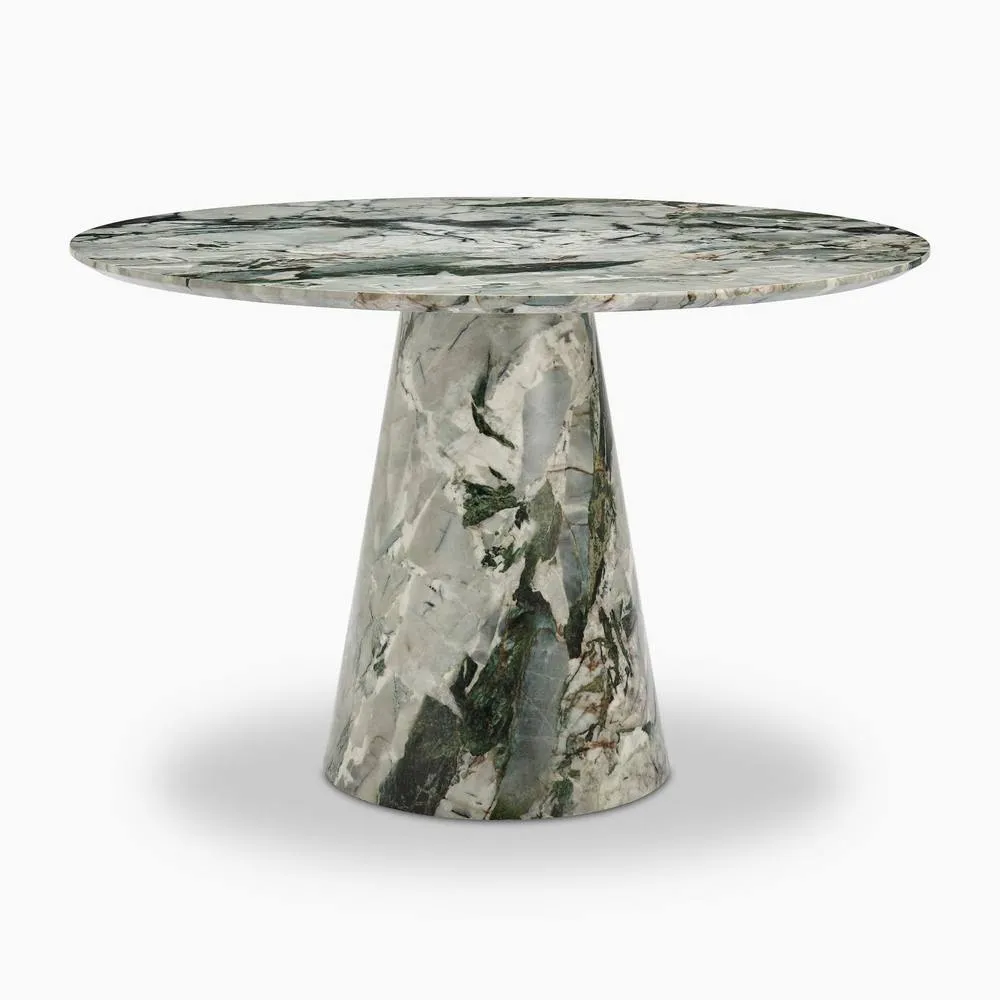 FurnitureboxUK Palma Round 4-6 Seater Pedestal Dining Table in Green 3