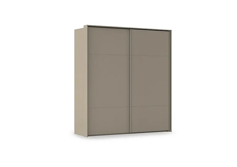 Haven 210cm 2 Door Slider Wardrobe with Décor Doors