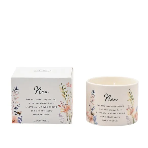The Cottage Garden Ceramic Candle 100g Nan, Multi 3