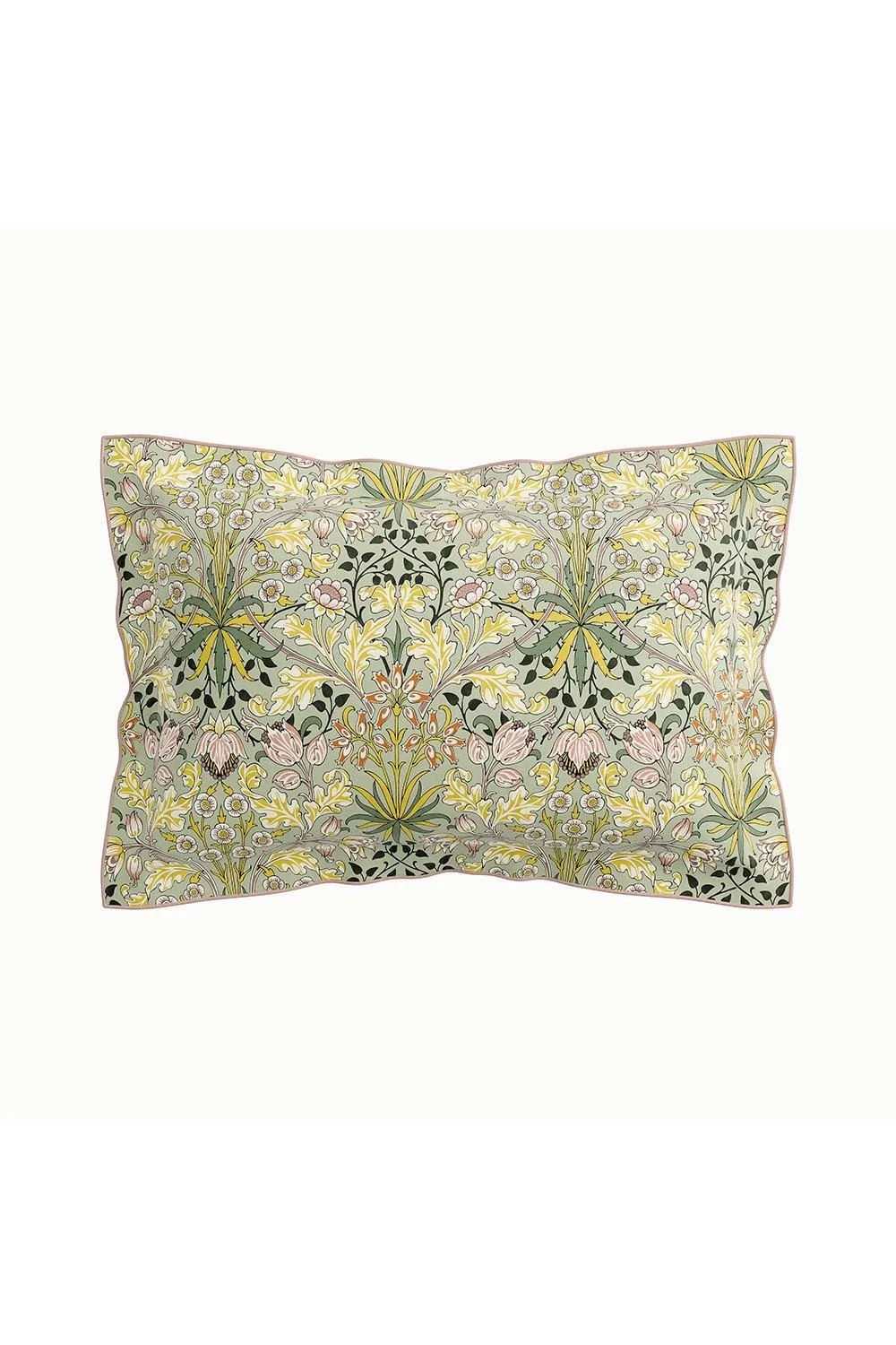 Morris & Co 'Hyacinth' Duvet Cotton Cover Set in Green 3