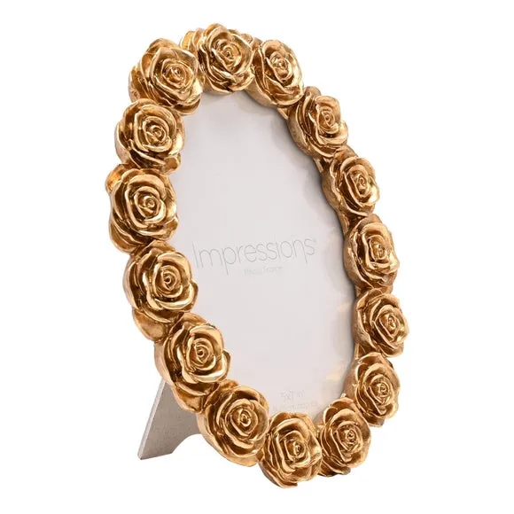 Impressions Rose Resin Oval Photo Frame 2
