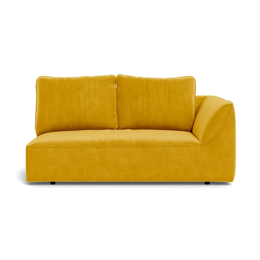 Heal's Morven Right Hand Facing 2 Seater Unit Smart Luxe Velvet Canary 1