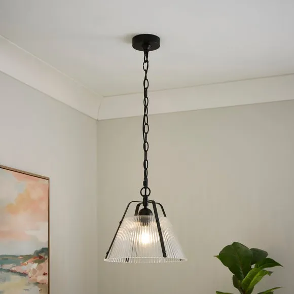 Luca Ribbed Adjustable Pendant Light 1
