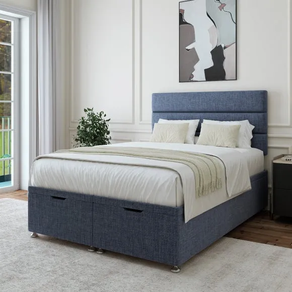 Woven Fabric End of Bed Ottoman Base 1