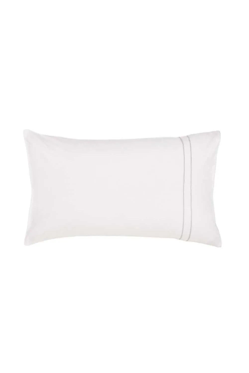 Murmur 'Catherine' Cotton Percale Standard Pillowcase in Grey