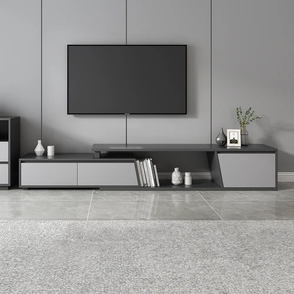 Fero Extendable TV Stand with 3 Drawers(1800 mm - 2800 mm)