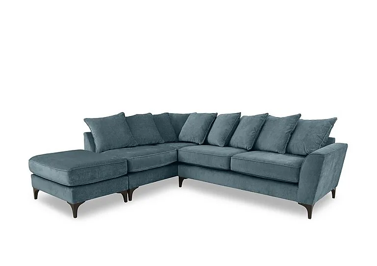 Primrose Scatter Back Left Hand Facing Corner Sofa with Footstool