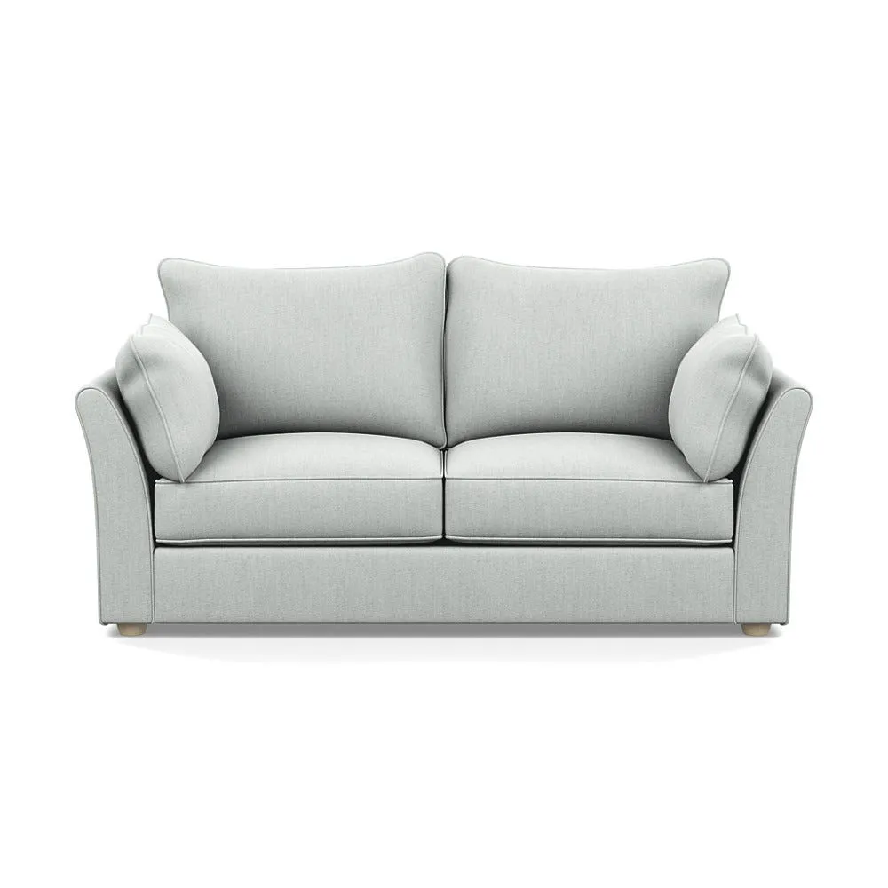 Heal's Tailor 3 Seater Sofa Broadweave Tin Natural Beech Feet 1