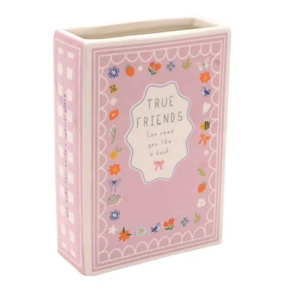 Love Life Friends Ceramic Book Vase 2