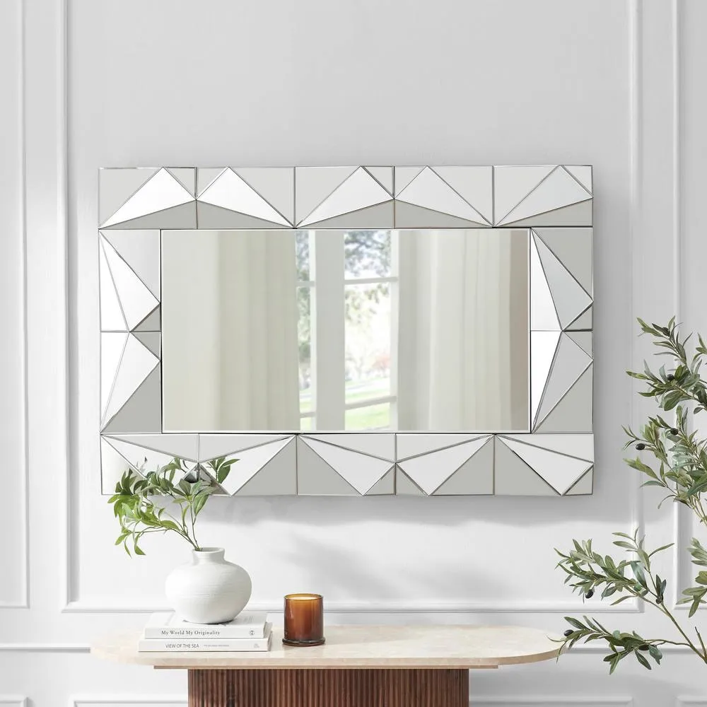 FurnitureboxUK Atlas Vintage Style Long Rectangle 120x80cm Mirror in Clear 4