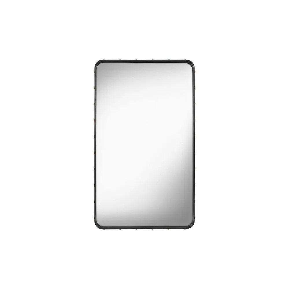 Gubi Adnet Rectangular Wall Mirror 65 x 115cm Black Leather 2