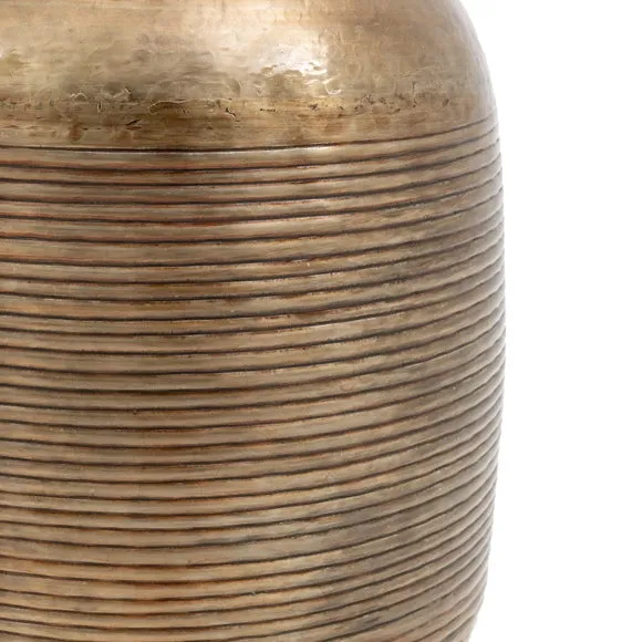 Crossland Grove La Rochelle Metal Vase 500Mm, Brown 5