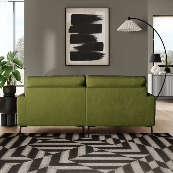Lawson Matte Plush Velvet Corner Chaise Sofa 3