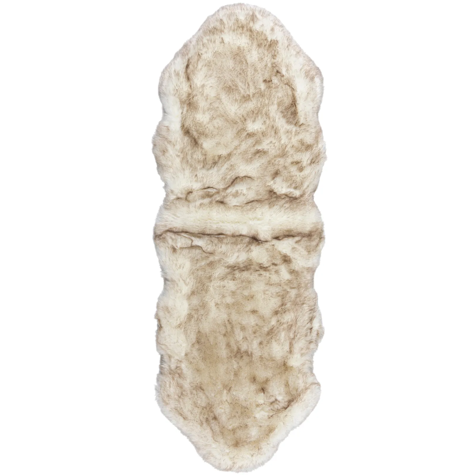 Copenhagen Double Pelt Faux Fur Rug Copenhagen Cream