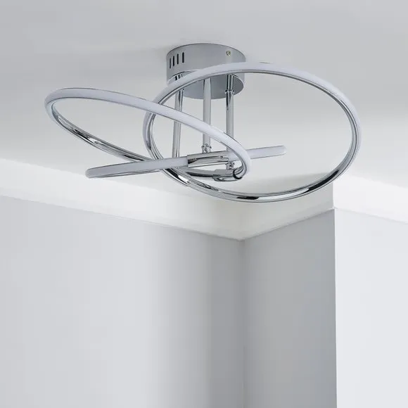 Rhona LED Semi Flush Ceiling Light 2
