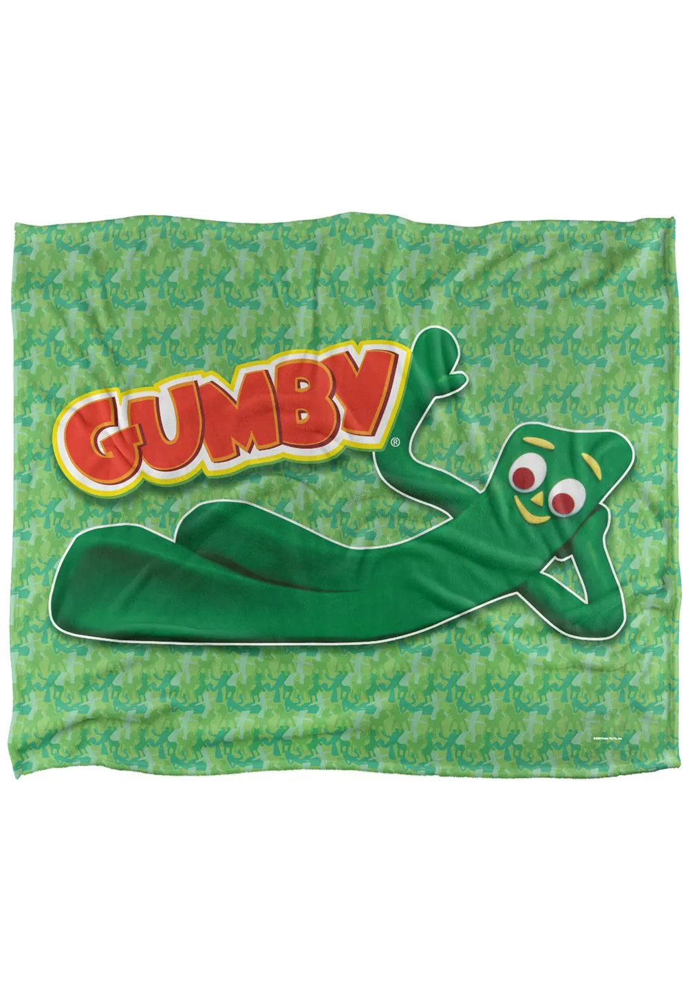 Gumby Chilling Silky Touch Super Soft Throw Blanket 152 X 127 cm in White