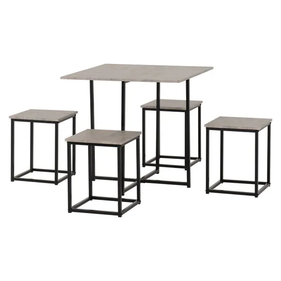 Kent Stowaway Dining Set with 4 Stools 3