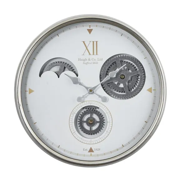 Metal Cog Wall Clock 6