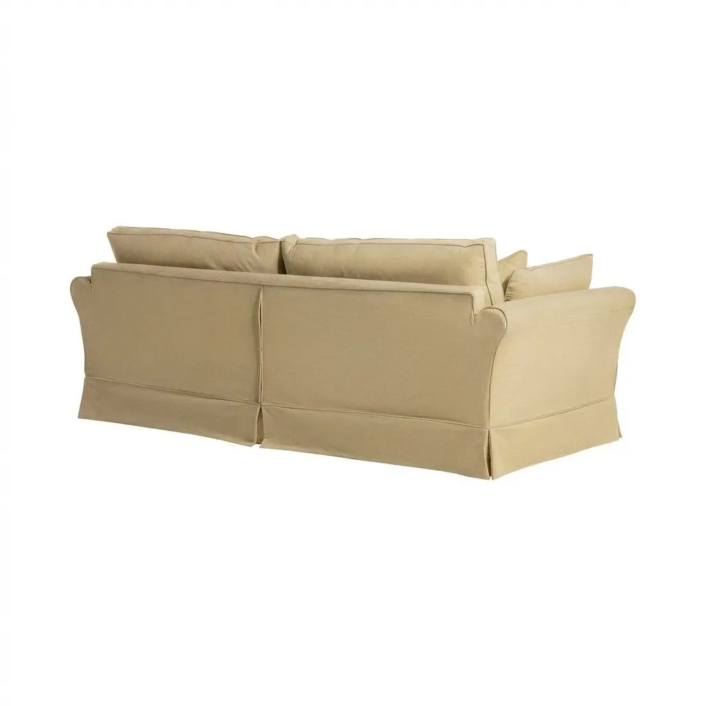 Berkeley Extra Large Sofa, Yellow Fabric | Barker & Stonehouse 3